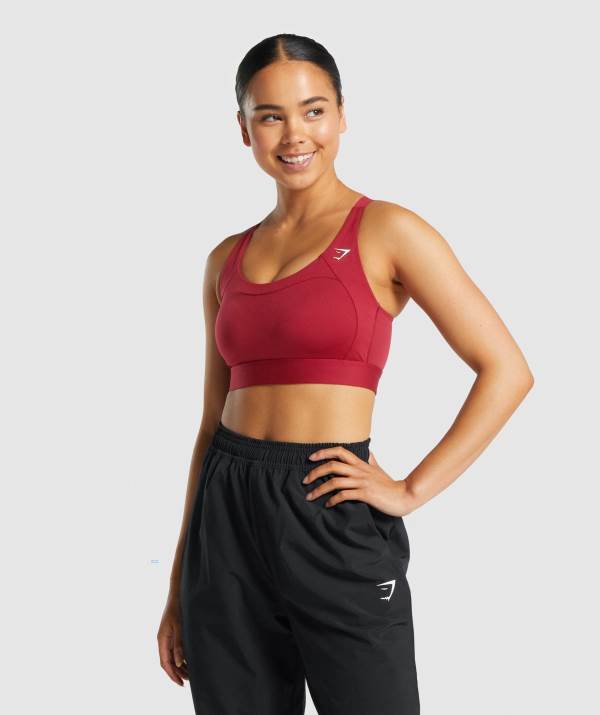Damske Športové Podprsenky Gymshark Racer Back Bordove | AX0136859
